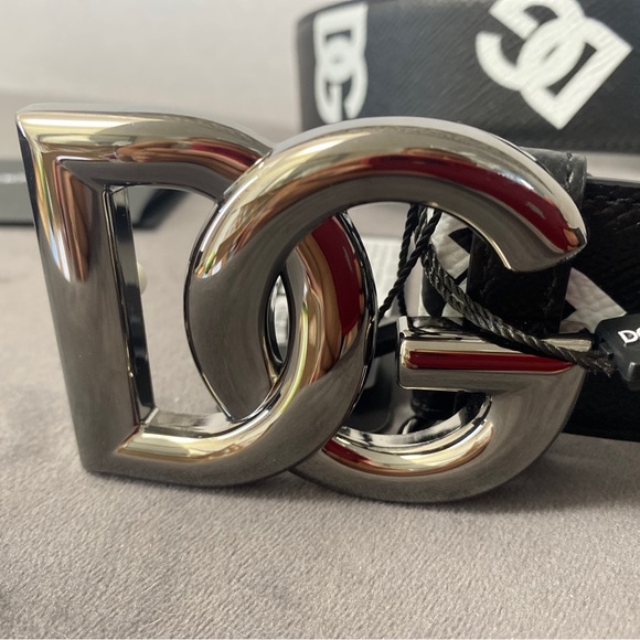 New Dolce & Gabbana DG Logo Print Belt . Sz 110cm  $545 - Picture 5 of 9